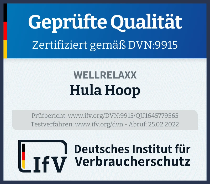 Prüfsiegel Hula Hoop