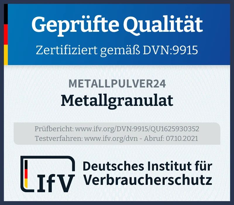 Siegel Metallgranulat