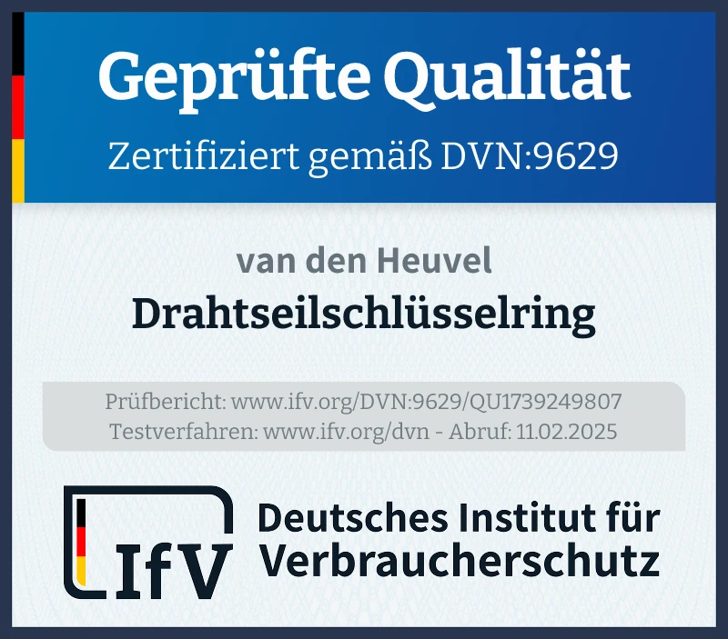 Siegel Drahtseilschlüsselring