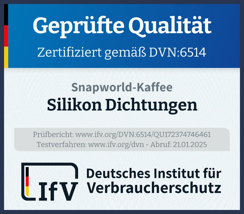 Prüfsiegel Silikon Dichtungen