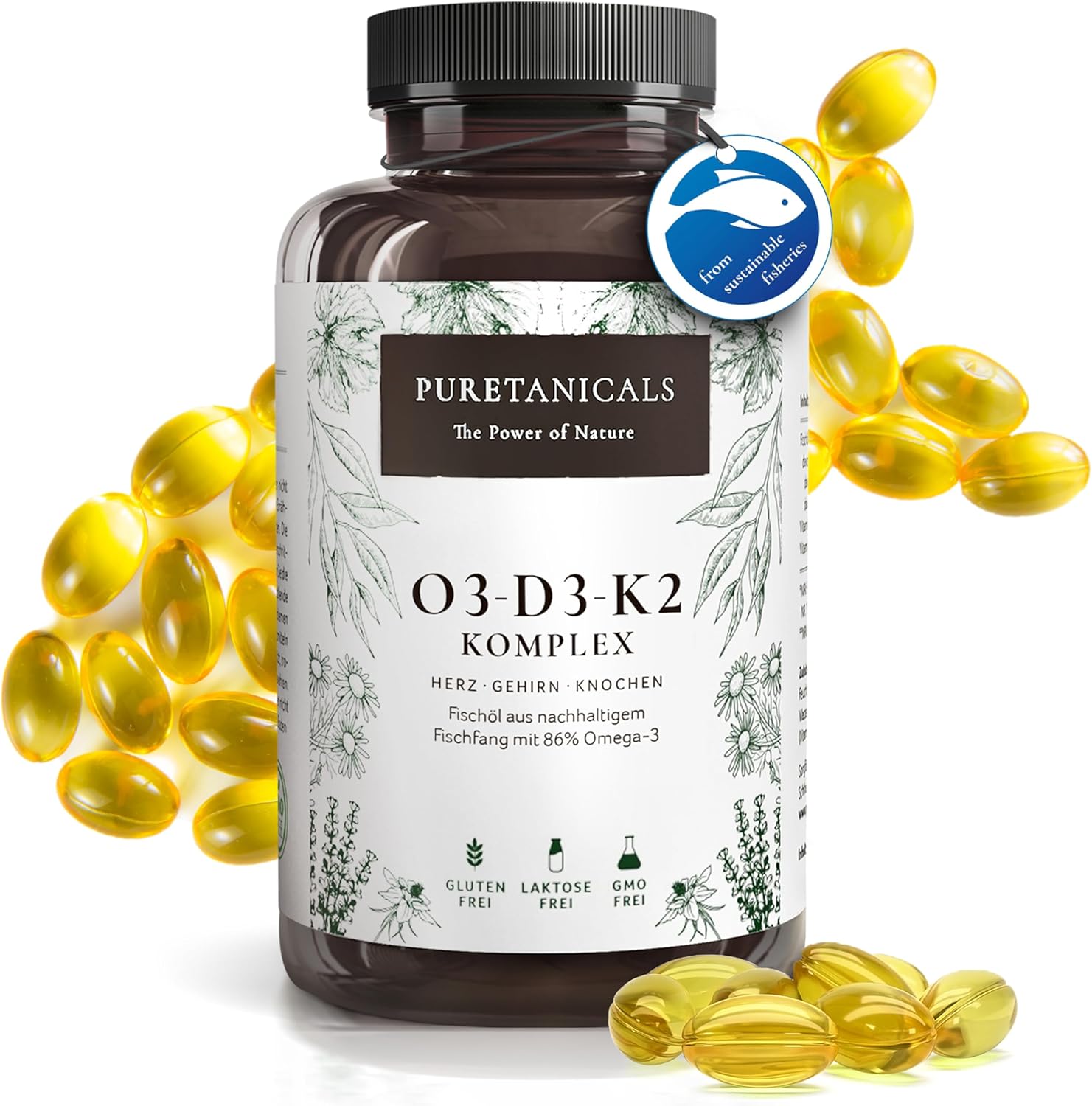 Omega-3-D3-K2-Kapseln