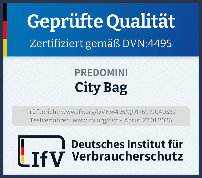 Prüfsiegel City Bag