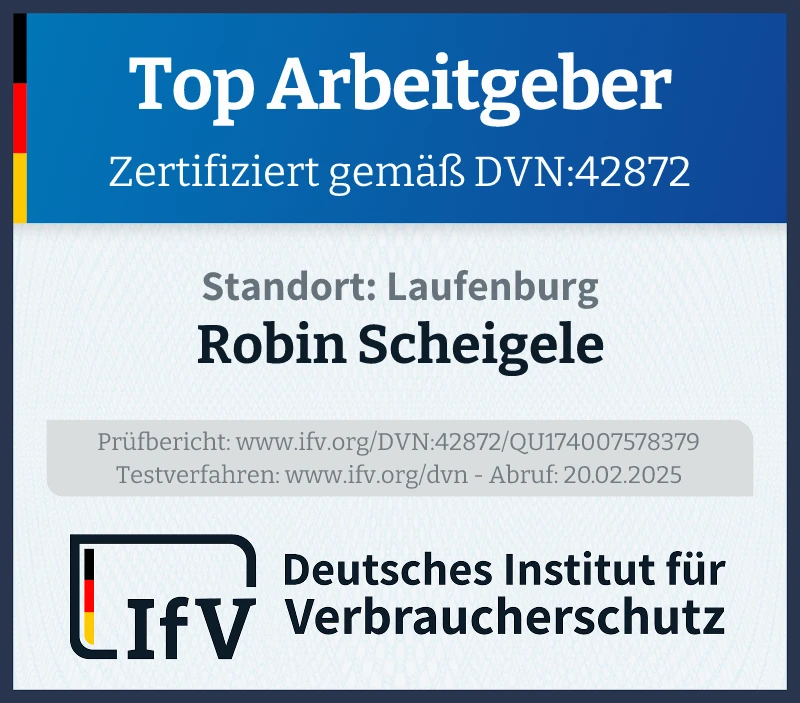 Zertifizierter Top-Arbeitgeber