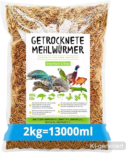Getrocknete Futterinsekten