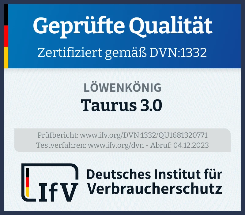 Prüfsiegel Taurus 3.0