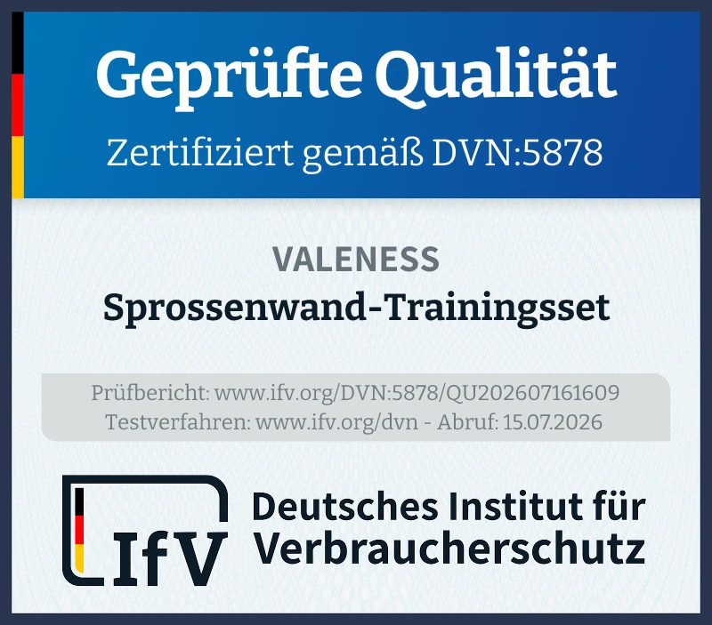 Prüfsiegel Sprossenwand-Trainingsset
