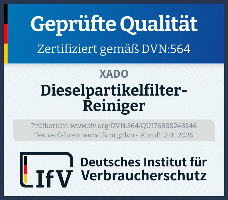 Prüfsiegel Dieselpartikelfilter-Reiniger