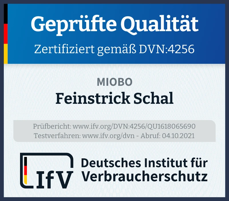 Siegel Feinstrick Schal