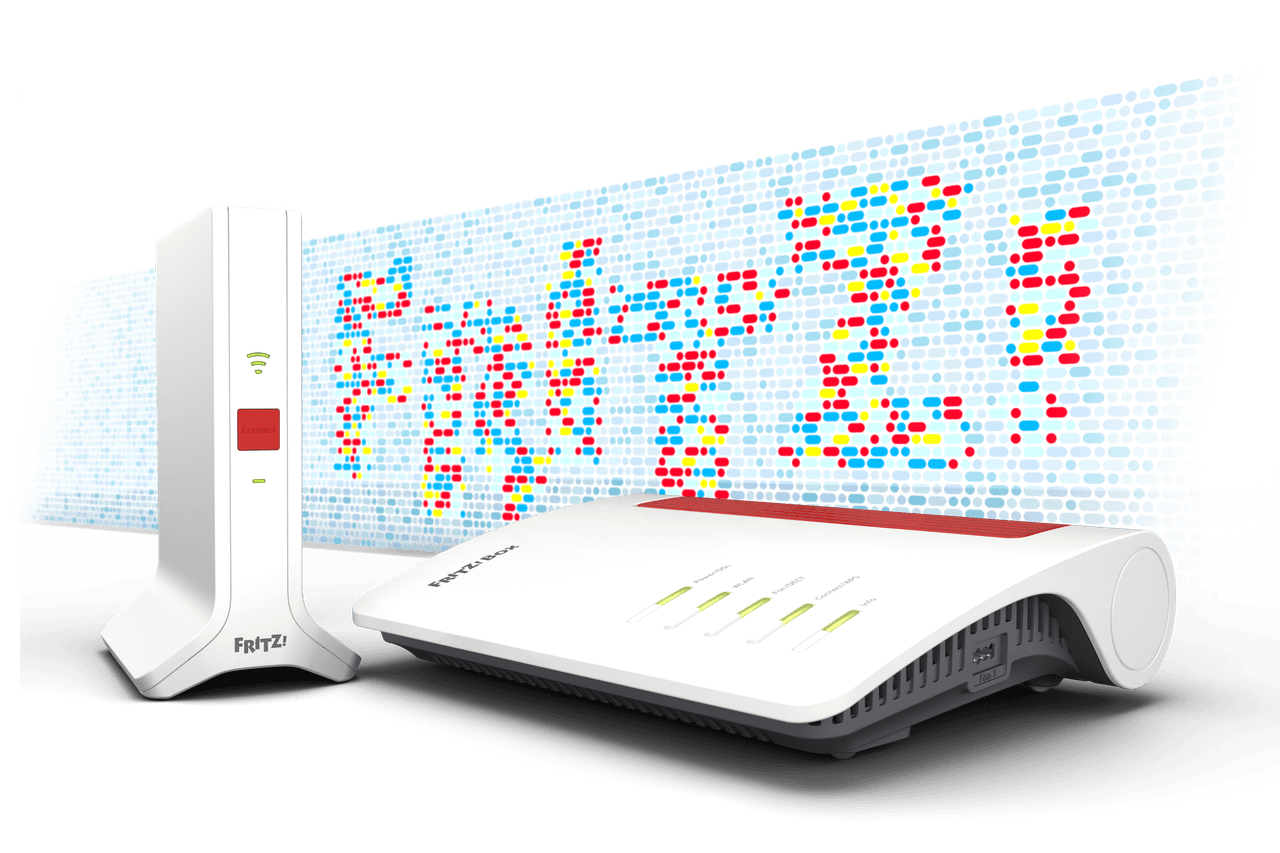 FRITZ! Produktwelt mit Router- und Heimnetztechnik
