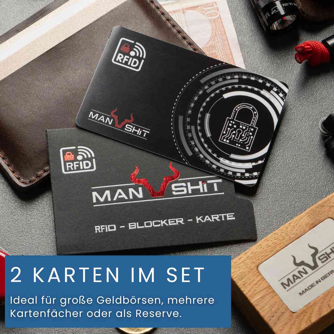 ALPENWOLF RFID-Schutzkarten im 2er-Set