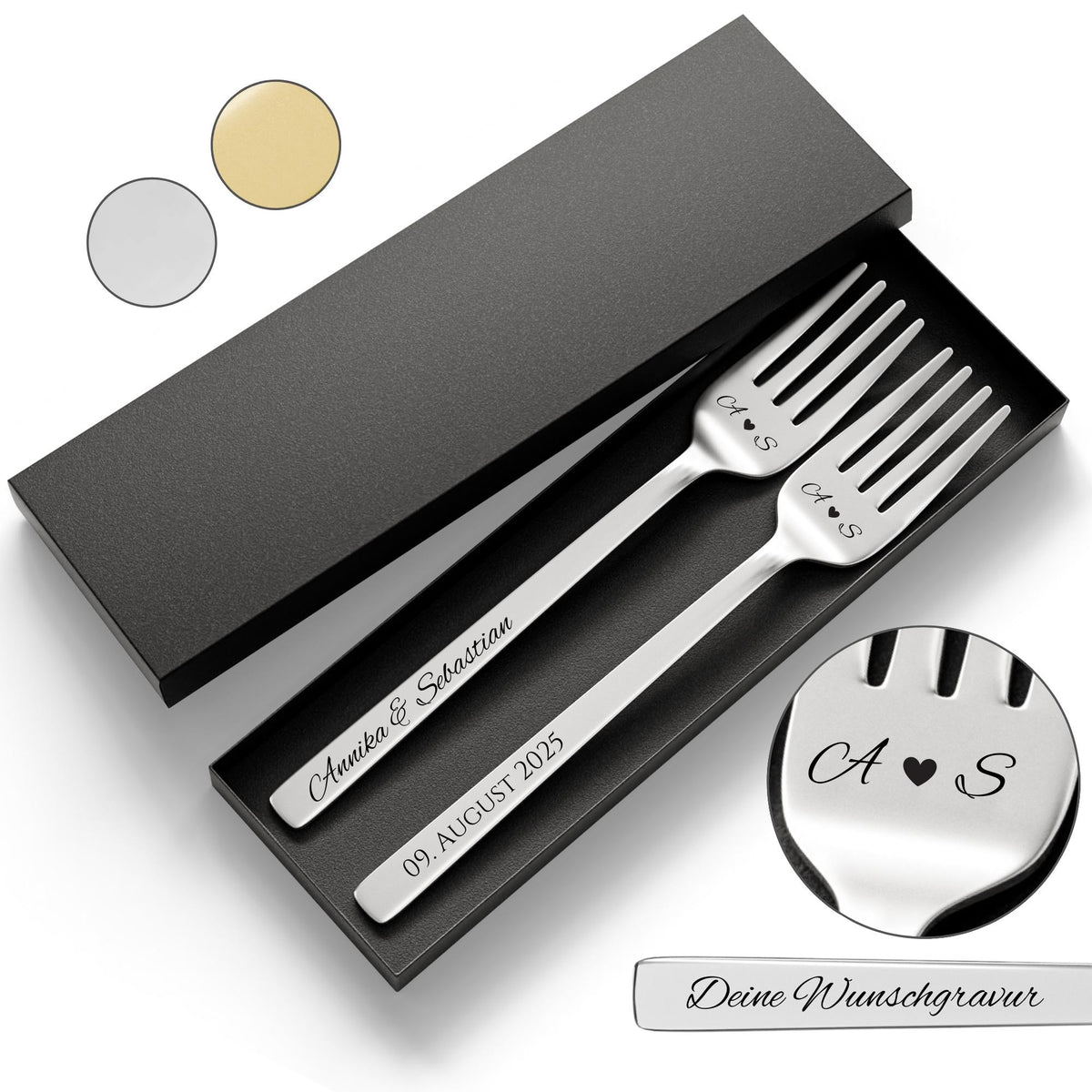 Personalisiertes Gabel-Set mit Gravur von SMARTEON