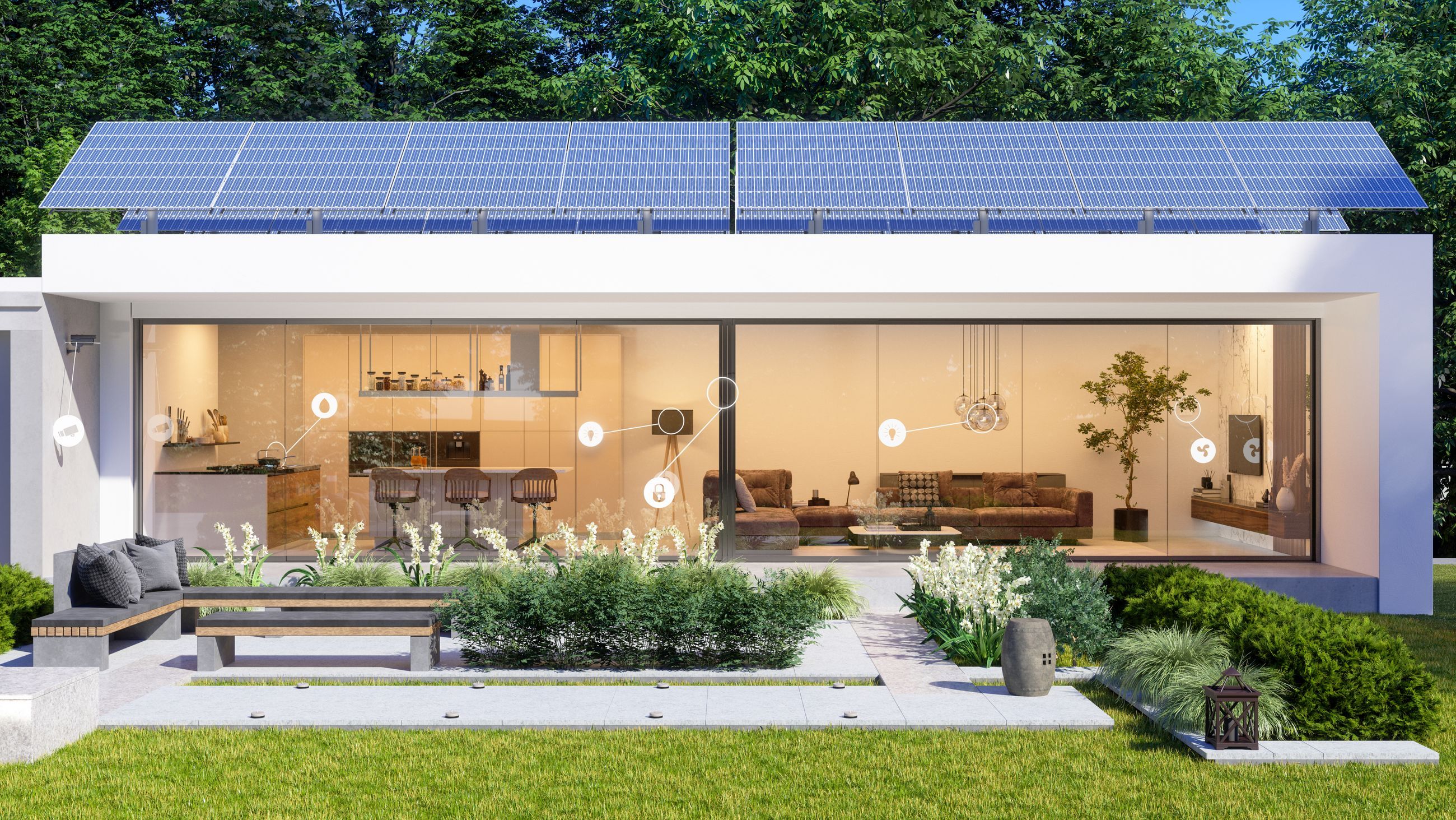 Smart-Home- und Photovoltaik-Visualisierung der Volker König GmbH