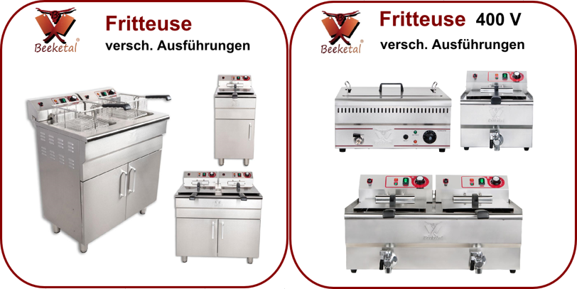 Elektrische Kaltzonenfritteuse - 400V