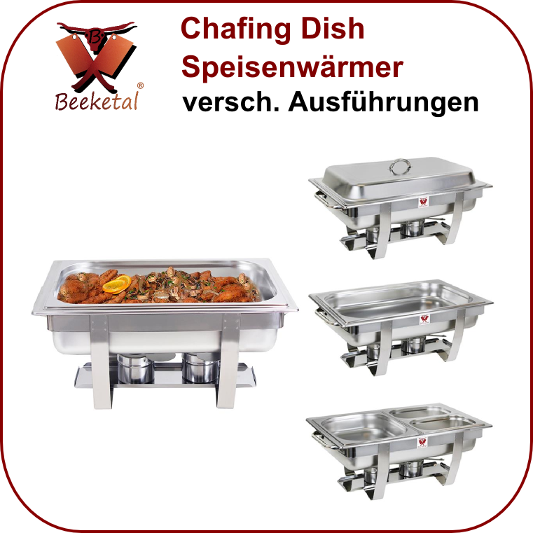 Abbildung Edelstahl Speisewärmer Set