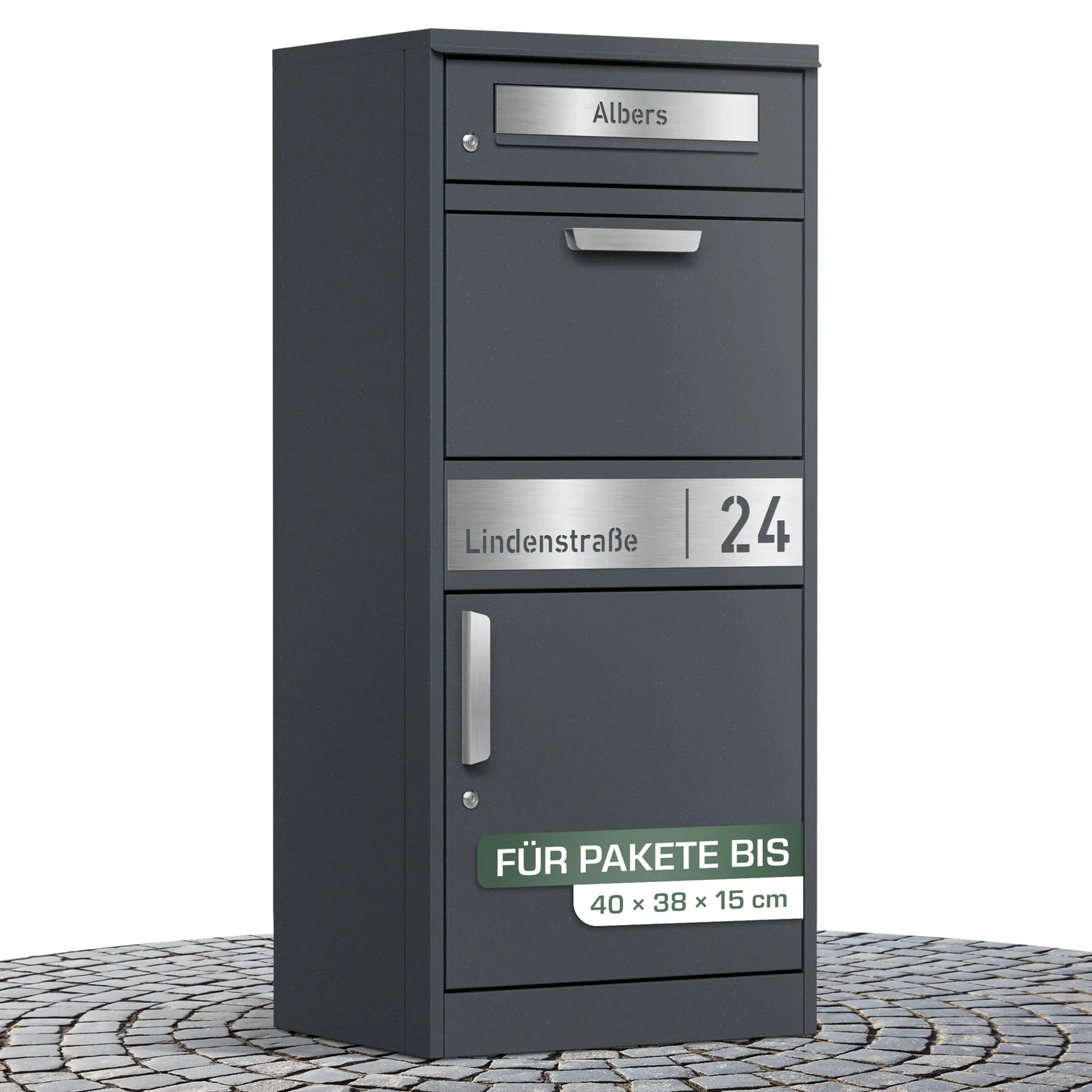 Abbildung Paketbox mit Briefkasten