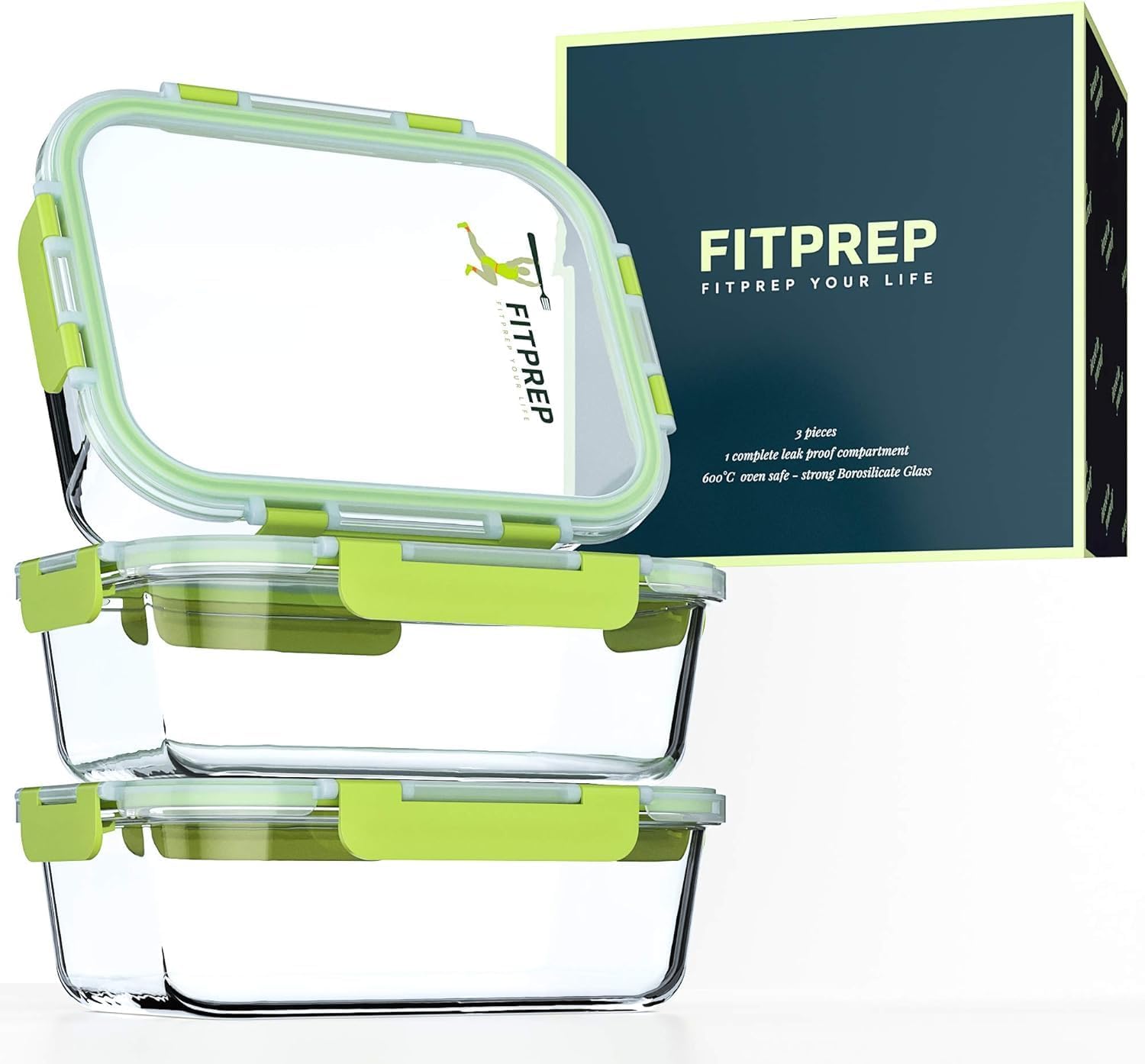 Glasbehälter mit Deckel