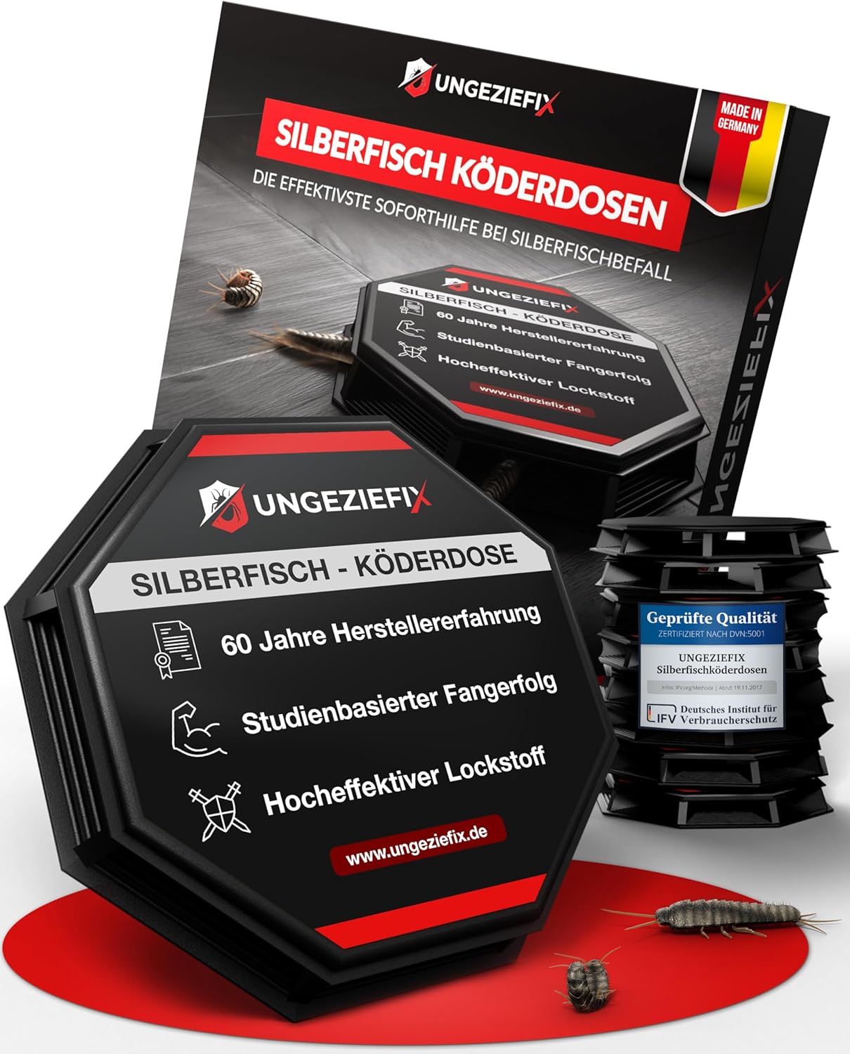 Abbildung Silberfisch Köderdose