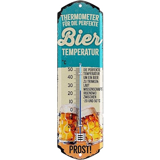 Abbildung Legiertes Stahlschild + Thermometer