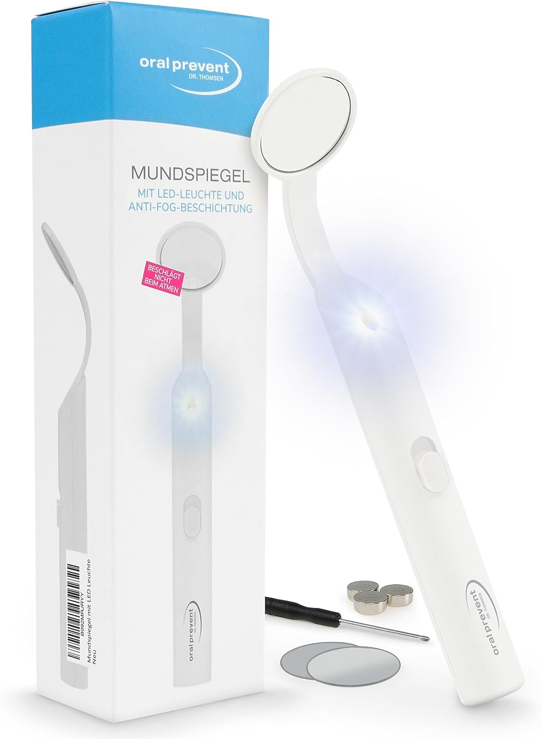 Mundspiegel mit LED-Licht