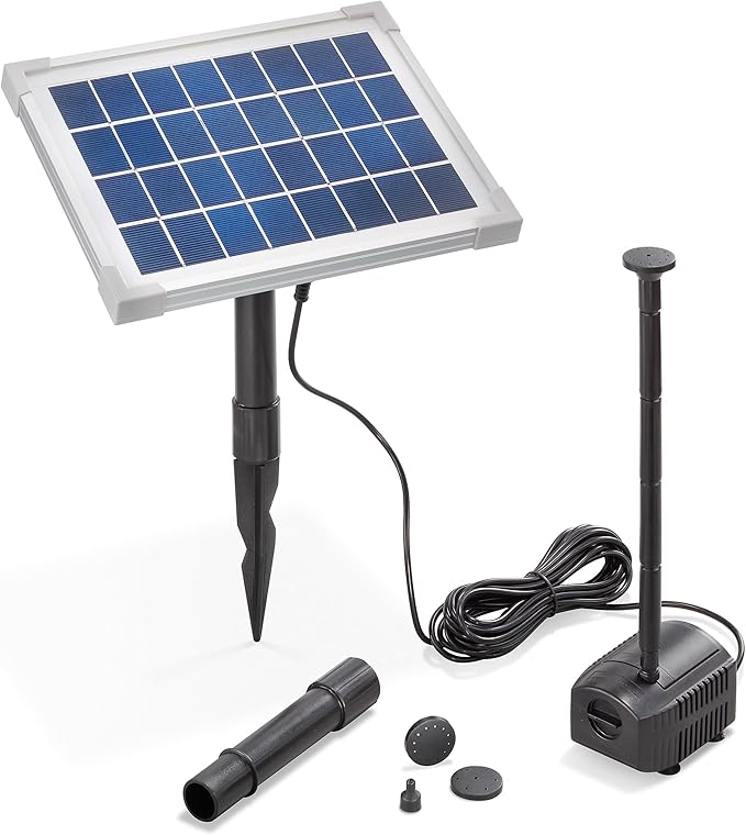 Abbildung Solar Teichpumpe mit Filter