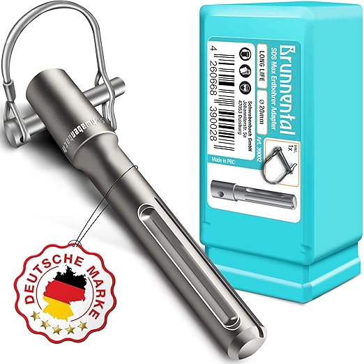 Abbildung Erdbohrer Adapter + Quick Change Bolzen