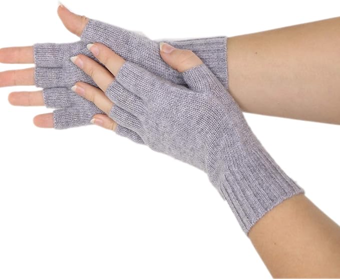 Abbildung Kaschmir Halbfinger Handschuhe